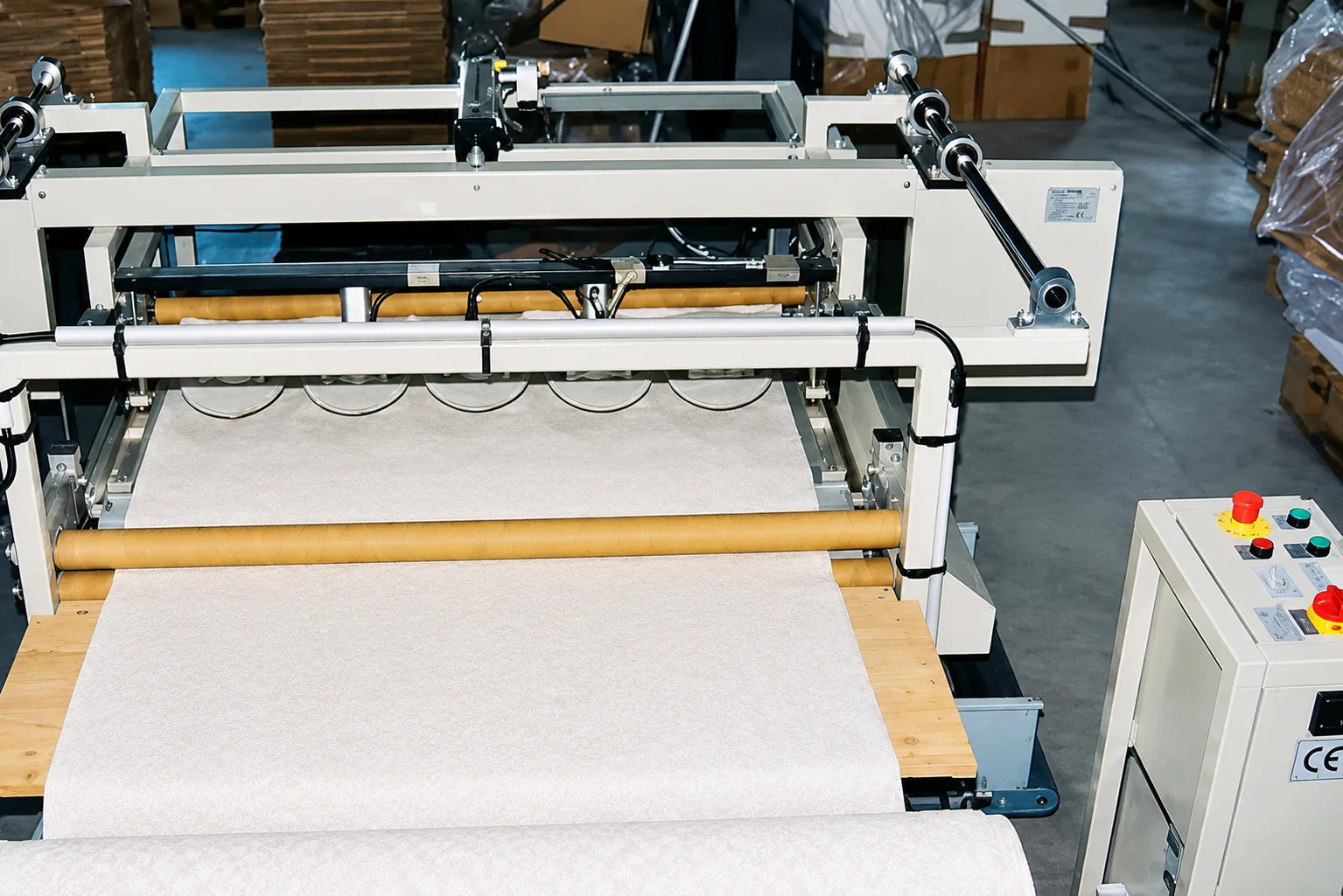Machinery inside the AMEK factory